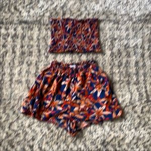 2 piece : shorts & tube top
